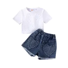 GENERICO - Conjunto Corazón Denim Glow - Hecho para brillar