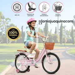 VELOX - Bicicleta Campera con Canasta Aro 20 «SEVILLA» Pink