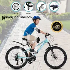 VELOX - Bicicleta Deportiva Aro 24 «SPORT LDY» Edición Limitada Light Blue