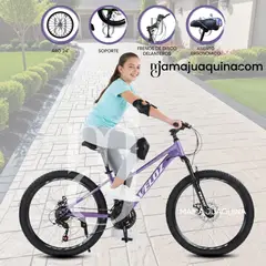 VELOX - Bicicleta Deportiva Aro 24 «SPORT LDY» Edición Limitada Purple