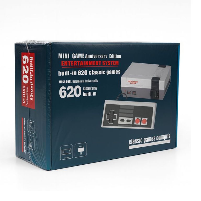 Consola De Videojuegos Retro + 620 Juegos 8 Bits Clásicos