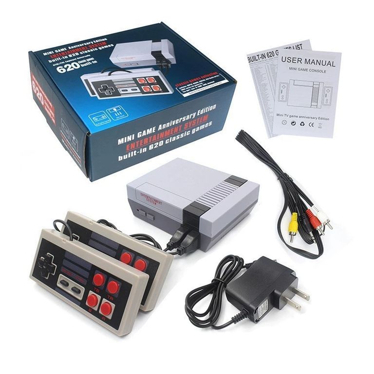 Consola Retro 620 Juegos Incluidos Con 2 Controles