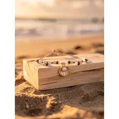 GENERICO - PULSERA MUJER DE HILO TRENZADA CON DIJE