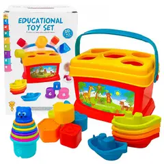 GENERICO - BALDE DIDACTICO CON ENCAJES Y APILABLES PARA BEBES