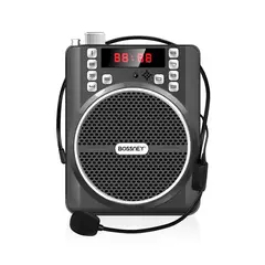 GENERICO - MEGÁFONO DE VOZ PORTATIL RECARGABLE BOSSNEY BS-H9852BMR