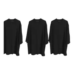 GENERICO - Pack x3 Polo Oversize de Manga Extendida en Algodón 20/1 Unisex