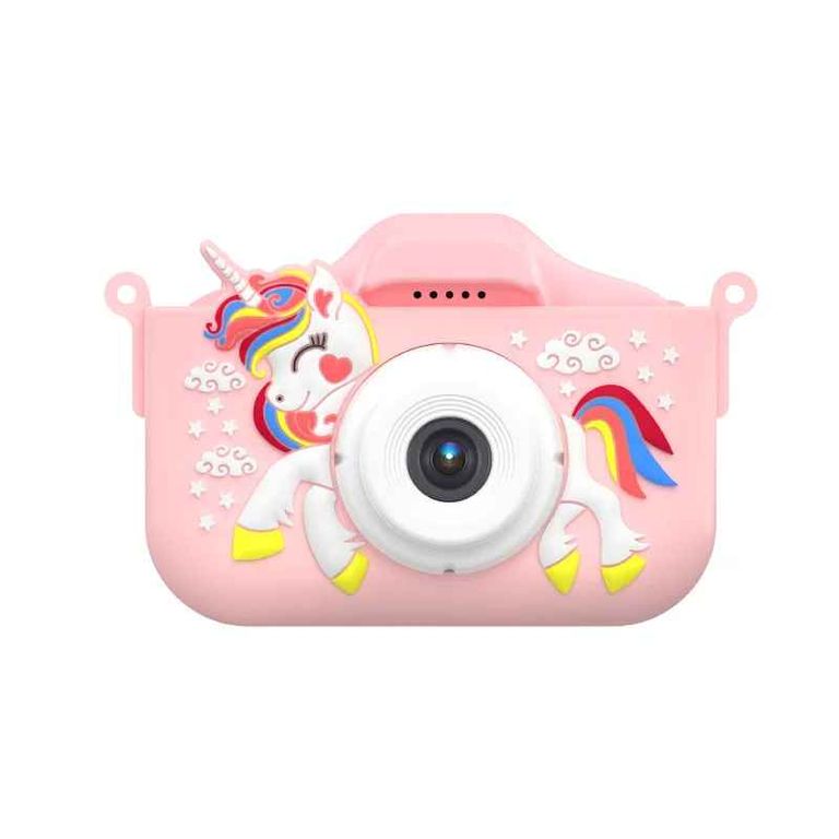 Cámara digital Infantil foto y video X5S Doble Lente - Rosado Unicornio