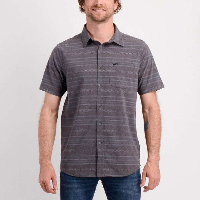 Camisa Stripe Graphite Oneill Manga Corta