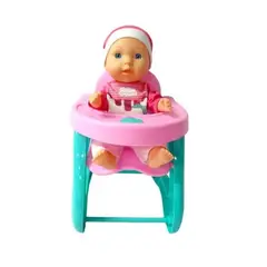 GENERICO - MUÑECA BEBE SILLA DE COMER
