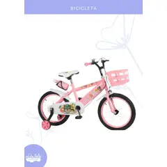 BABY - Bicicleta para niña Infantil c/ botella ARO 16 ROSADO