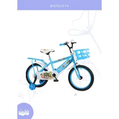 BABY - BICICLETA PARA NIÑA INFANTIL ARO 16 CELESTE