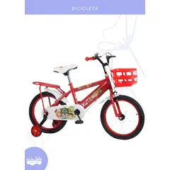 BABY - BICICLETA PARA NIÑO INFANTIL ARO 16 ROJO