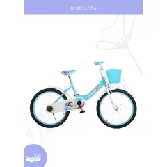 BABY - BICICLETA PARA NIÑA INFANTIL ARO 20 CELESTE
