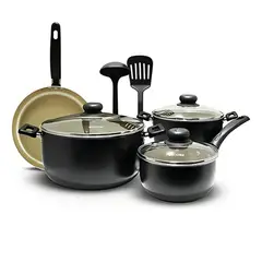 RECORD - Juego de Ollas Negro 9 piezas