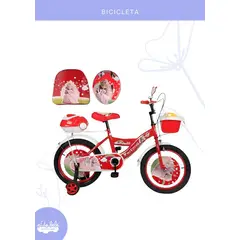 BABY - BICICLETA INFANTIL C/ ACCESORIOS ARO 16 - MODELO "PRINCESA"