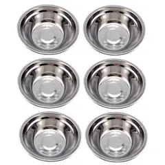 GENERICO - 6 TAZONES DE METAL 25CM PESADO 72G GRANDE