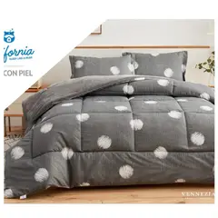 CUTE - EDREDÓN CALIFORNIA TELA CON PIEL DE ANGEL 2PLZ