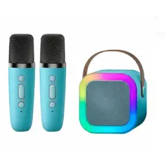 GENERICO - Mini Parlante Karaoke Portatil Bluetooth Led Con Microfono Inalambrico