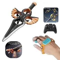 GENERICO - Dron Avión Espada Voladora Acrobática 360° con Doble Control Remoto