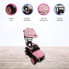 CONFORT KID'S - Correpasillo a batería para Niño «RUNNER» Pink