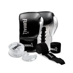FUBBALL - GUANTES DE BOX JAB 40 - 14 OZ - PACK: VENDAS Y BUCAL