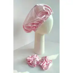 GENERIC - Gorro de satin por los dos lados rosa bb