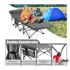 NO LOGO - SILLA PORTATIL PLEGABLE PARA CAMPING O EXTERIORES