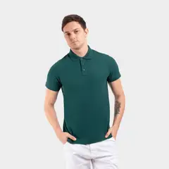PAPIROS DENIM - Polo Camisero para Hombre Slim Fit Algodón Piqué