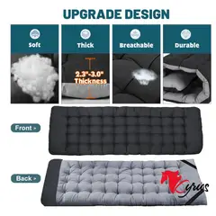 NO LOGO - CAMA PLEGABLE PARA EXTERIORES PORTATIL + ACOLCHE + BOLSA PORTATIL