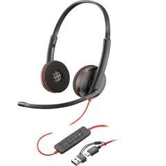 POLY - Auriculares USB-C Blackwire 3320 Estéreo