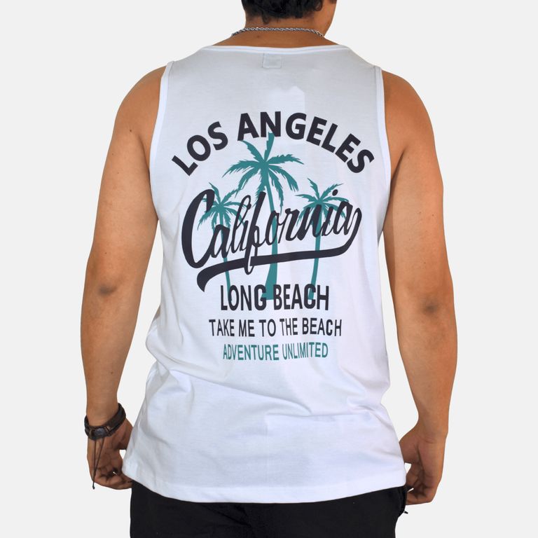 Bividi Algodón Casual Básico Blanco California