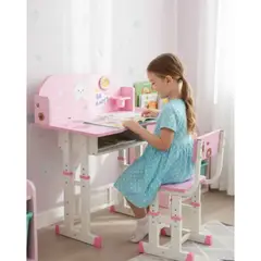 GENERICO - Mesa Escritorio De Niños Con Silla Moderno Infantil F-33112