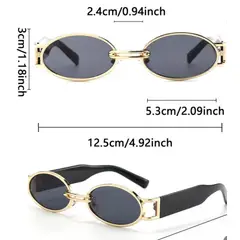 MORITA BAG STORE - LENTES DE SOL DORADO OVALADO