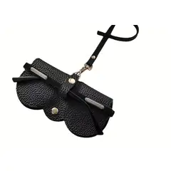 MORITA BAG STORE - ESTUCHE PARA LENTES CON CORREA DE MUÑECA COLOR NEGRO
