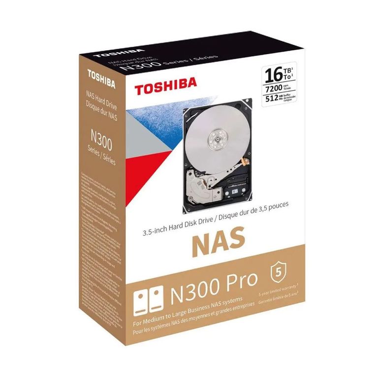 Disco Duro N300 Pro 16Tb 7200Rpm Sata 3.5" Para Escritorio Y Nas