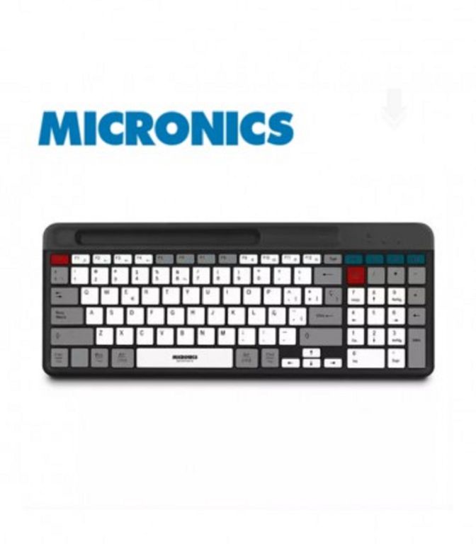 Teclado Bluetooth Inalámbrico QUANTUM-MIC K600-3M Recargable