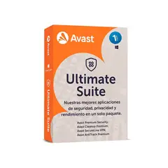 AVAST - Antivirus Ultimate Suite 12 Meses - Protección Completa Para Pc, Mac Y Dispositivos