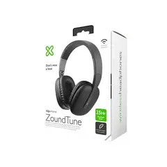 KLIP XTREME - Auricular Zoundtune Kwh-010Bk Bluetooth Black, Sonido Envolvente, Diseño Cómod