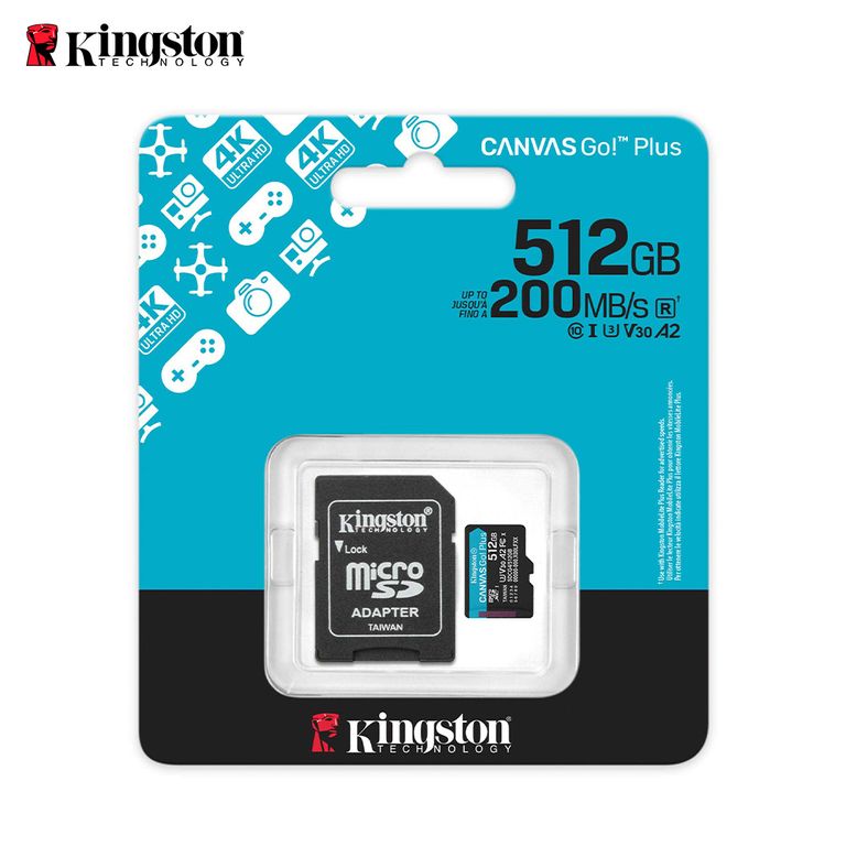 Tarjeta De Memoria Canvas Go Plus Con Adaptador Sd 512gb