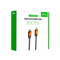 ZKTECO - CABLES HDMI HIGH SPEED VERSION 20 4K 10 METROS GRIS PN ZK-10HD-C