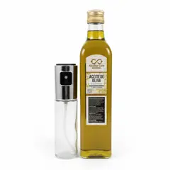 ALKALINE CARE - Aceite de Oliva Extra Virgen Premium 500ml + Spray de Vidrio 100ml