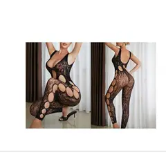 GENERICO - Enterizo com diseño de rosas negro