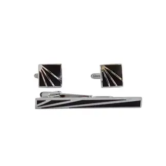 GENERICO - Gemelos con Pisa Corbata - Plateado