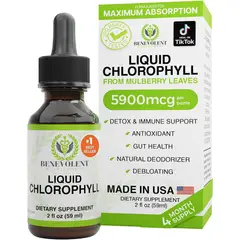 GENERICO - Benevolent Nourishment Suplemento de clorofila desintoxicación y apoyo inmunológico