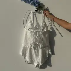 XIRAMA - Set Pijama Algodón Athena Blanco