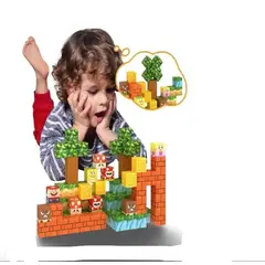 GENERICO - Bloques de construcción magnéticos para niños pequeños