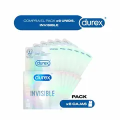 DUREX - Pack x6 cajas Invisible