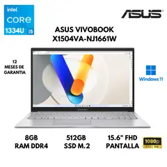 ASUS - LAPTOP VIVOBOOK X1504VA-NJ1661W CORE I5-1334U 8GB RAM 512GB SSD 15.6" FHD WINDOWS 11