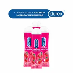 DUREX - Pack x4 Lubricante Cerezas 50ml