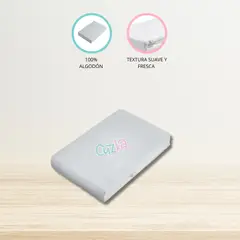 CUZKA - Sábana para Cuna colecho «300 HILOS» White